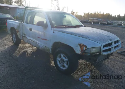 1998 Dodge Dakota Slt/Sport из США, поврежденный, VIN 1B7GL22X6WS766159